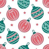 Sparkling Christmas tree ornaments seamless tile pattern with vibrant festive colors concept as Vibrant festive colors highlight sparkling Christmas tree ornaments in seamless tile Dynamic vector