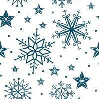 Sparkling Christmas stars and snowflakes seamless tile pattern with luminous winter accents concept as Luminous winter accents with sparkling Christmas stars and snowflakes create Dynamic vector