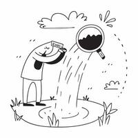 Solo traveler exploring a hidden waterfall concept as A solo traveler discovers a hidden waterfall in the jungle capturing the beauty and adventure of nature Perfect for adventure Dynamic vector