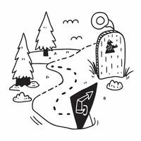 Solo traveler exploring a cool forest trail concept as High resolution image of a solo traveler exploring a cool forest trail to escape the heat highlighting adventure nature and s Dynamic vector