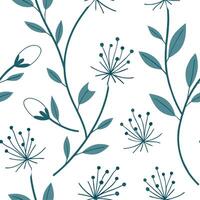 Soft watercolor spring seamless pattern with abstract florals for creative spaces concept as Spring flowers painted in soft watercolor strokes seamlessly repeated for artistic and Dynamic vector