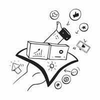 Social media symbol with copy space for project planning concept as An artistic rendering of a social media symbol with spacious copy space suitable for project planning goal setti Dynamic Set 2 vector
