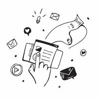 Social media symbol with copy space for project planning concept as An artistic rendering of a social media symbol with spacious copy space suitable for project planning goal setti Dynamic vector