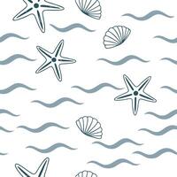 Soft beach breeze seamless tile pattern with gentle waves and a relaxing coastal vibe concept as Gentle beach waves and a soft breeze create a relaxing and soothing seamless tile p Dynamic vector