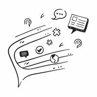 Social media symbol with copy space for project planning concept as An artistic rendering of a social media symbol with spacious copy space suitable for project planning goal setti Dynamic Set 3 vector