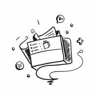 Shopping symbol with space for text and icons on a white background concept as A versatile shopping symbol featuring space for both text and icons on a clean white background perfe Dynamic vector