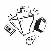 Shopping symbol with copy space for print materials concept as A versatile shopping symbol with ample copy space suitable for print materials like brochures flyers and posters to h Dynamic vector