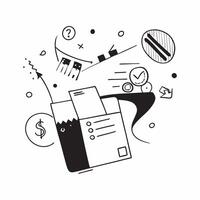 Shopping illustration with copy space for business reports concept as A visually appealing shopping illustration with copy space designed to enhance business reports and presentati Dynamic Set 6 vector