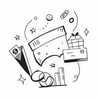 Shopping icon with space for text and images concept as A simple shopping icon design featuring ample space for both text and images perfect for illustrating retail processes and b Dynamic vector