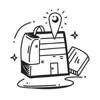 Shopping icon with copy space for business presentations concept as A modern shopping icon design with generous copy space perfect for enhancing business presentations and slidesho Dynamic vector