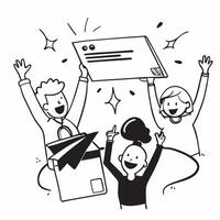 Shoppers excited about quarterly sale finds concept as High resolution image of shoppers excited about quarterly sale finds with a glossy backdrop highlighting the joy and satisfac Dynamic Set 2 vector
