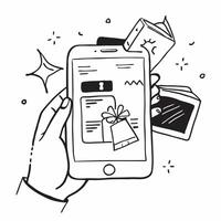 Shopper using a summer sale app concept as High resolution image of a shopper using a summer sale app with a glossy backdrop highlighting the convenience and efficiency of finding Dynamic vector