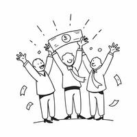 Seniors celebrating debt free retirement concept as High resolution image of seniors celebrating a debt free retirement with a glossy backdrop capturing the joy and relief of finan Dynamic Set 2 vector