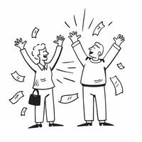 Seniors celebrating debt free retirement concept as High resolution image of seniors celebrating a debt free retirement with a glossy backdrop capturing the joy and relief of finan Dynamic vector