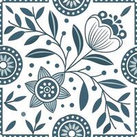 Scandinavian folk patterns and traditional motifs seamless tile pattern with cool neutrals concept as Cool neutrals highlight Scandinavian folk patterns and traditional motifs in s Dynamic vector
