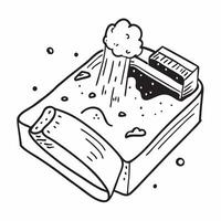 Sandbox illustration with copy space for business reports concept as A visually appealing sandbox illustration with copy space designed to enhance business reports and presentation Dynamic Set 6 vector