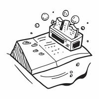 Sandbox illustration with copy space for business reports concept as A visually appealing sandbox illustration with copy space designed to enhance business reports and presentation Dynamic Set 4 vector