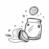 Salt shaker and lemon slice icon with copy space for print materials concept as A versatile salt shaker and lemon slice icon with ample copy space suitable for print materials like Dynamic vector