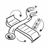 Roadmap icon with ample space for text and graphics concept as An iconographic roadmap design offering ample space for both text and graphics perfect for illustrating comprehensive Dynamic vector