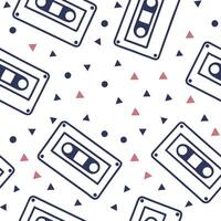 Retro polygon seamless pattern dual tones on white background great for bold statement designs concept as Creating seamless tile with retro polygons in dual tones on white backgrou Dynamic vector