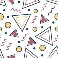 Retro geometric seamless tile pattern vibrant jewel tones on white background ideal for luxurious designs concept as Designing seamless tile with retro geometric patterns in vibran Dynamic Set 3 vector