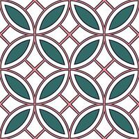 Retro geometric seamless tile pattern vibrant jewel tones on white background ideal for luxurious designs concept as Designing seamless tile with retro geometric patterns in vibran Dynamic Set 2 vector
