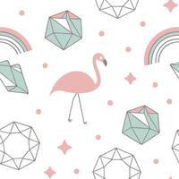 Retro polygon seamless pattern pastel colors on white background suitable for nursery decor concept as Designing seamless tile with retro polygons in pastel colors on white backgro Dynamic vector