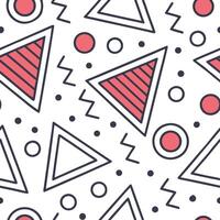 Retro geometric seamless tile pattern intricate line art on white background ideal for contemporary designs concept as Creating seamless tile with retro geometric patterns and intr Dynamic Set 2 vector