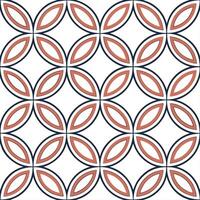 Retro geometric seamless tile pattern dual tones on white background ideal for bold statement designs concept as Designing seamless tile with retro geometric patterns in dual tones Dynamic Set 2 vector
