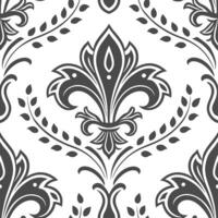 Retro damask seamless pattern with subtle textures for classic interiors concept as Classic retro damask motifs seamlessly patterned with subtle textures enhancing timeless interio Dynamic vector