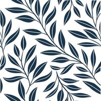 Retro botanical seamless pattern with abstract leaves for modern aesthetics concept as Abstract leaf designs in a retro botanical seamless pattern creating a modern and stylish aes Dynamic vector