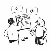 Retirees budgeting for healthcare expenses concept as High resolution image of retirees budgeting for healthcare expenses with a glossy backdrop highlighting the importance of plan Dynamic vector