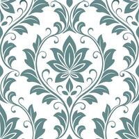 Retro damask seamless pattern with muted tones for classic home decor concept as Subtle retro damask motifs in a seamless pattern using muted color tones for timeless home decorati Dynamic vector