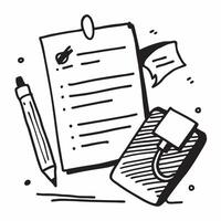 Resume and clipboard icon with ample space for text and graphics concept as An iconographic resume and clipboard design offering ample space for both text and graphics perfect for Dynamic vector