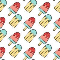 Refreshing popsicle seamless tile pattern with bright juicy colors and cool summer energy concept as Colorful melting popsicles form a seamless tile pattern full of refreshing cool Dynamic vector