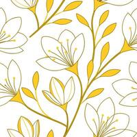 Radiant spring sunshine seamless tile pattern with luminous yellow hues and soft ambient light concept as Radiant yellow sunshine with soft light creates a seamless spring tile pat Dynamic vector