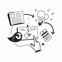 Project management illustration with copy space for business reports concept as A visually appealing project management illustration with copy space designed to enhance business re Dynamic Set 2 vector