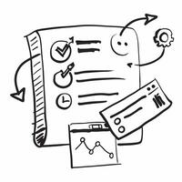 Project management icon with copy space on white background concept as A illustration of a project management icon with ample copy space on a white background perfect for pr Dynamic vector