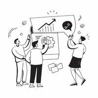 Professionals brainstorming in a meeting concept as High resolution image of professionals brainstorming in a meeting with a glossy backdrop capturing creativity and growth mindset Dynamic vector
