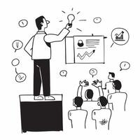 Professional speaking at a conference concept as High resolution image of a professional speaking at a conference with a glossy backdrop showcasing leadership and growth mindset in Dynamic Set 2 vector