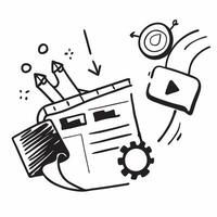Production symbol with copy space for email newsletters concept as A modern production symbol with ample copy space perfect for email newsletters and digital communications highlig Dynamic vector