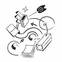 Process improvement icon with space for text and graphics on a blue background concept as A modern process improvement icon design featuring space for both text and graphics on a b Dynamic vector