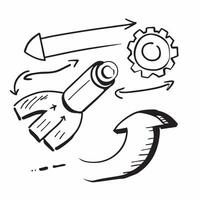 Process improvement symbol with copy space for project planning concept as An artistic rendering of a process improvement symbol with spacious copy space suitable for project plann Dynamic Set 3 vector