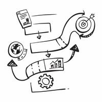 Process improvement icon with copy space on white background concept as A illustration of a process improvement icon with ample copy space on a white background perfect for Dynamic vector