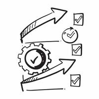 Process improvement icon with copy space on white background concept as A illustration of a process improvement icon with ample copy space on a white background perfect for Dynamic Set 2 vector