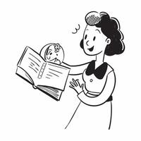 Pregnant woman reading baby book concept as High resolution image of a pregnant woman reading a baby book with a glossy backdrop showcasing the preparation and excitement of expect Dynamic vector