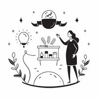 Pregnant woman in nursery concept as High resolution image of a pregnant woman in a beautifully decorated nursery with a glossy backdrop capturing the excitement and preparation fo Dynamic vector