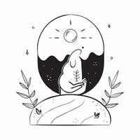 Pregnant woman in serene nature concept as High resolution image of a pregnant woman in serene nature with a glossy backdrop capturing the beauty and tranquility of pregnancy in P Dynamic vector