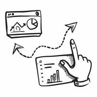 Pointer and graph icon with copy space for demonstration presentations concept as A visually appealing pointer and graph icon with copy space designed to enhance demonstration pres Dynamic vector