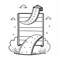 Playground symbol with copy space for website banners concept as A sleek playground symbol with generous copy space suitable for creating eye catching website banners and headers t Dynamic vector